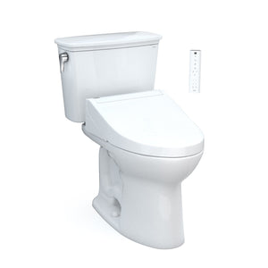 TOTO MW7863084CEFG.10#01 Drake Washlet+ Two-Piece 1.28 GPF Toilet with C5 Bidet Seat