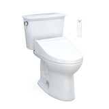 TOTO MW7863084CEFG#01 Drake Washlet+ Two-Piece 1.28 GPF Toilet with C5 Bidet Seat