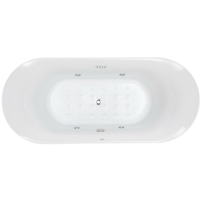 EAGO AM1900 74" White Free Standing Air Bubble Bathtub