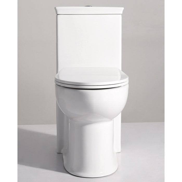 EAGO TB377 ADA Compliant One Piece Single Flush Toilet