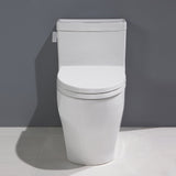 TOTO MS624124CEFG#11 Legato WASHLET+ 1-Piece Elongated 1.28 GPF Skirted Toilet, Colonial White