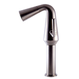ALFI Brand AB1792-BN Brushed Nickel Single Hole Cone Waterfall Bathroom Faucet