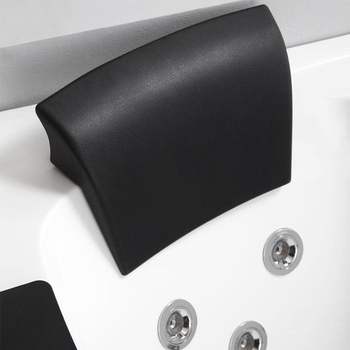 EAGO AM198ETL-R 5 ft Clear Rounded Right Corner Acrylic Whirlpool Bathtub