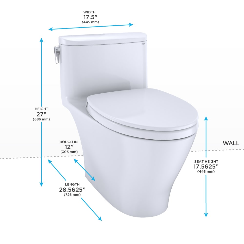 TOTO MS642124CEFG#12 Nexus Toilet with SS124 SoftClose Seat 