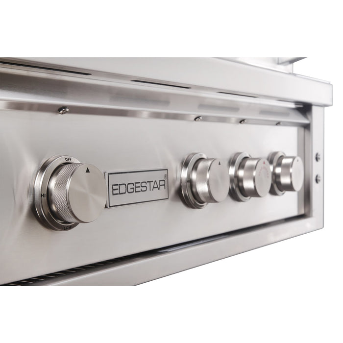 Edgestar GRL360IBBNG 89000 BTU 36" Wide Natural Gas Built-In Grill in Stainless Steel