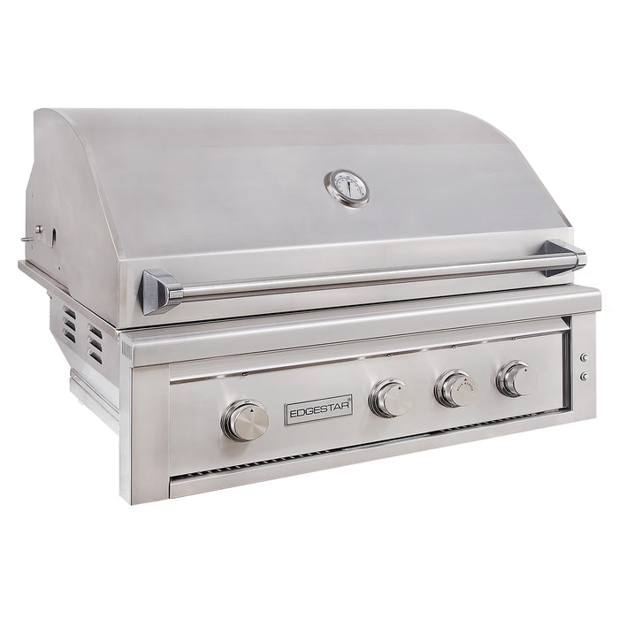 Edgestar GRL420IBBNG 89000 BTU 42" Wide Natural Gas Built-In Grill in Stainless Steel