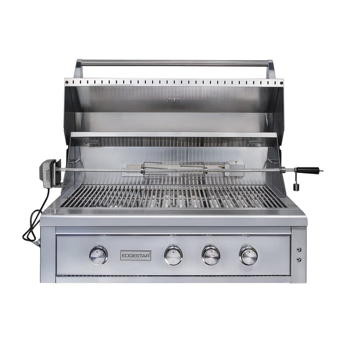 Edgestar GRL420IBBNG 89000 BTU 42" Wide Natural Gas Built-In Grill in Stainless Steel