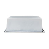 ALFI Brand 12" x 12" White Matte Stainless Steel Square Single Shelf Bath Shower Niche