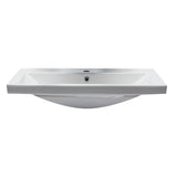 EAGO BH001 White Ceramic 32" x 19" Rectangular Drop in Sink