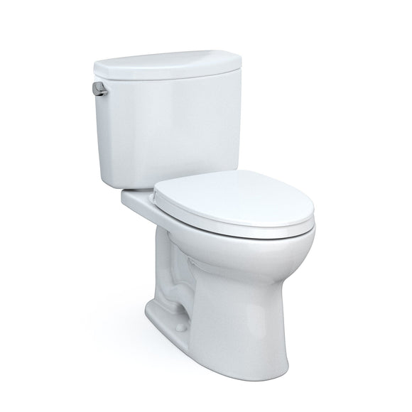 TOTO MS454124CEFG#01 Drake II Two-Piece Elongated 1.28 GPF Toilet with SS124 SoftClose Seat