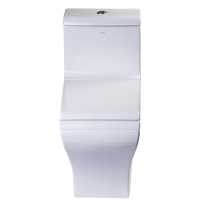 Eago TB356 Dual Flush One Piece High Efficiency Low Flush Ceramic Toilet