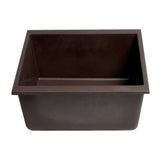 ALFI Brand AB1720UM-C Chocolate 17" Undermount Granite Comp Kitchen Prep Sink