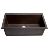 ALFI Brand AB3322DI-C Chocolate 33" Drop-in Granite Composite Kitchen Sink