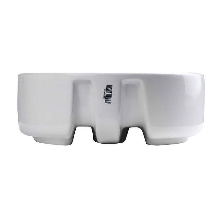 EAGO BA129 16" ROUND CERAMIC ABOVE MOUNT BATHROOM BASIN VESSEL Sink