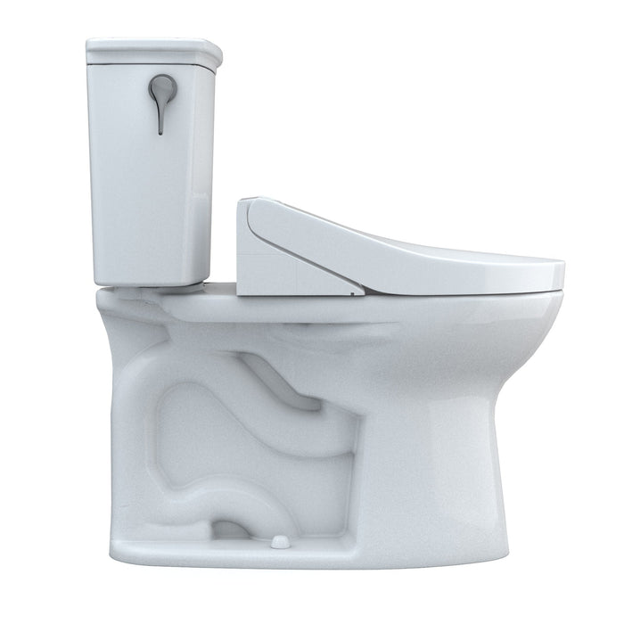 TOTO MW7863084CEG#01 Drake Washlet+ Two-Piece 1.28 GPF Toilet with C5 Bidet Seat