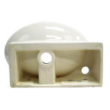 ALFI Brand AB107 Small White Wall Mounted Ceramic Bathroom Sink Basin