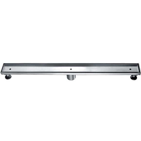 ALFI Brand ABLD32A 32" Modern Stainless Steel Linear Shower Drain without Cover
