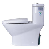 Eago TB346 Modern Dual Flush One Piece High Efficiency Low Flush Ceramic Toilet