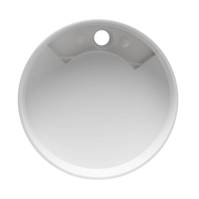 ALFI Brand ABRS15R 15" Round White Matte Solid Surface Resin Sink