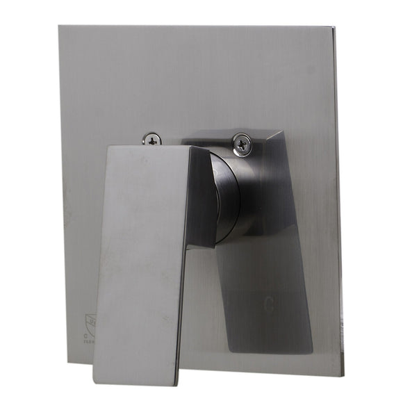 ALFI Brand AB5501-BN Brushed Nickel Shower Valve Mixer with Square Lever Handle