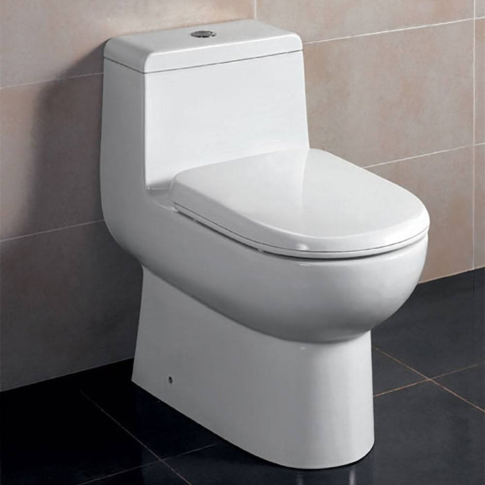 Eago TB351 Dual Flush One Piece High Efficiency Low Flush Ceramic Toilet