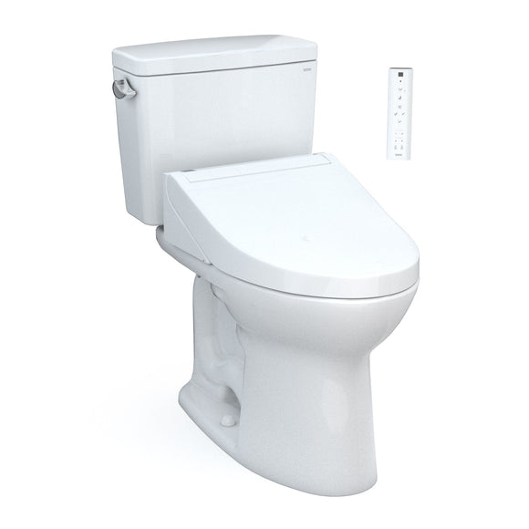 TOTO MW7763084CSFG.10#01 Drake Washlet+ Two-Piece 1.6 GPF Toilet with C5 Bidet Seat