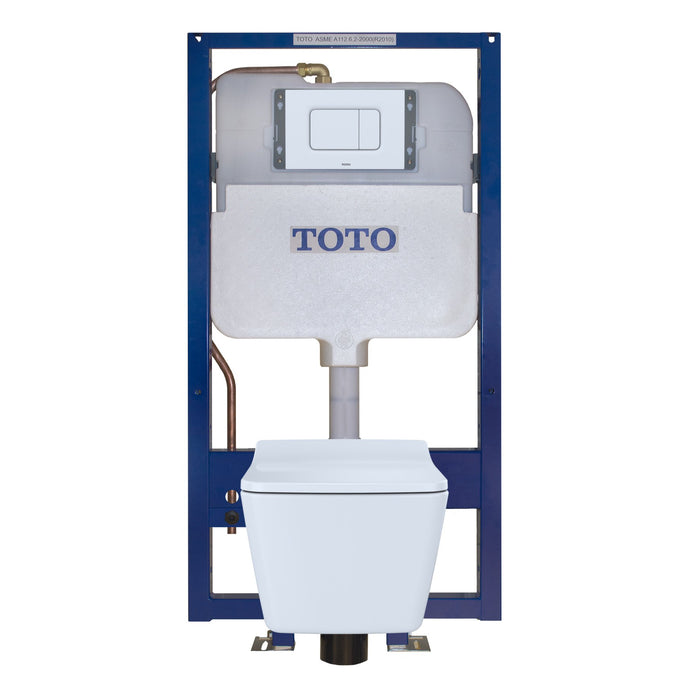 TOTO WT172M Duofit In-Wall Toilet Tank with Dual-Max Dual-Flush 1.28 and 0.9 GPF System with Copper Supply