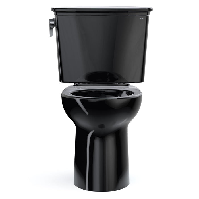 TOTO CST786CEF#51 Drake Transitional Two-Piece 1.28 GPF Universal Height Toilet, Ebony Black