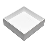 ALFI Brand ABRS14S 14" Square White Matte Solid Surface Resin Sink
