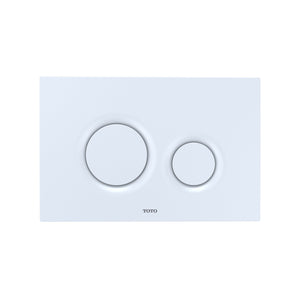 TOTO Dual Flush Push Button Plate for Select In-Wall Tank Unit, White Matte, SKU: YT930#WH