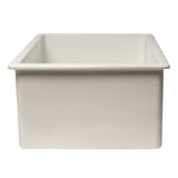 ALFI Brand AB3018UD-W 30" White Undermount / Drop-in Fireclay Kitchen Sink