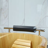 ALFI Brand AB1163 61" Free Standing Wooden Bathtub with Cushion Headrest