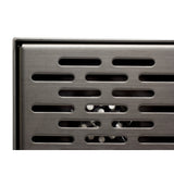ALFI ABSD55C-BSS 5" x 5" Square Stainless Steel Shower Drain with Groove Holes