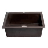 ALFI Brand AB2420DI-C Chocolate 24" Drop-In Granite Composite Kitchen Sink