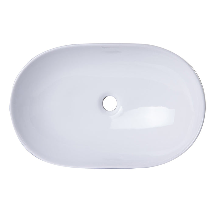 EAGO BA352 23" OVAL CERAMIC ABOVE MOUNT BATHROOM BASIN VESSEL Sink