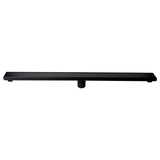ALFI Brand ABLD36B-BM 36" Black Matte Stainless Steel Linear Shower Drain with Solid Cover