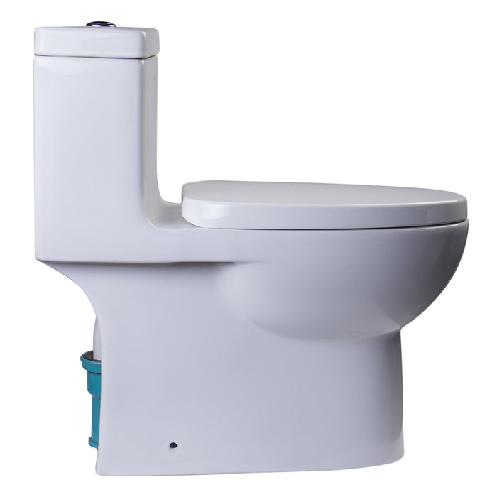 Eago TB359 Dual Flush One Piece High Efficiency Low Flush Ceramic Toilet