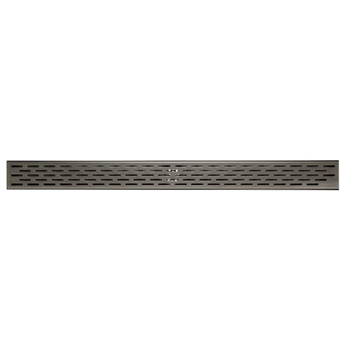 ALFI ABLD32C-BSS 32" Modern Stainless Steel Linear Shower Drain with Groove Holes