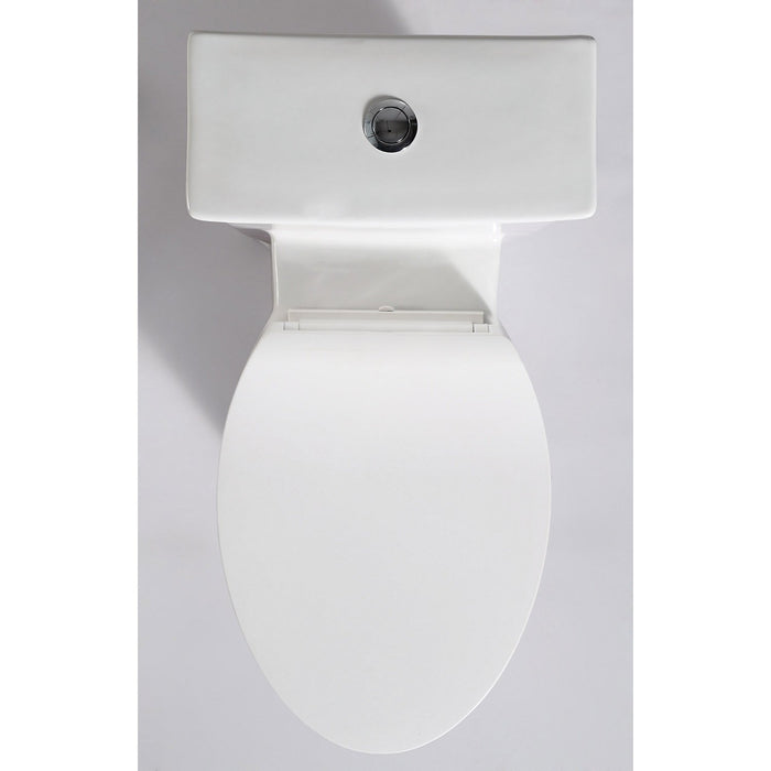 EAGO TB377 ADA Compliant One Piece Single Flush Toilet