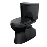 TOTO MS474124CUF#51 Vespin II 1G Two-Piece Toilet with SS124 SoftClose Seat, Washlet+ Ready, Ebony Black
