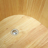 ALFI Brand AB1163 61" Free Standing Wooden Bathtub with Cushion Headrest