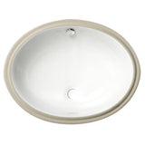 ALFI Brand ABC602 White Modern 23" Oval Undermount Ceramic Sink