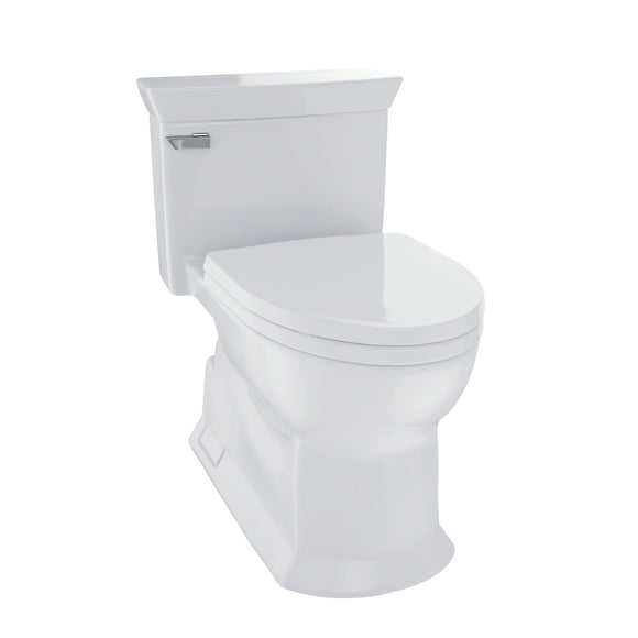 TOTO Eco Soiree One Piece Elongated 1.28 GPF Skirted Toilet, Colonial White, SKU: MS964214CEFG#11