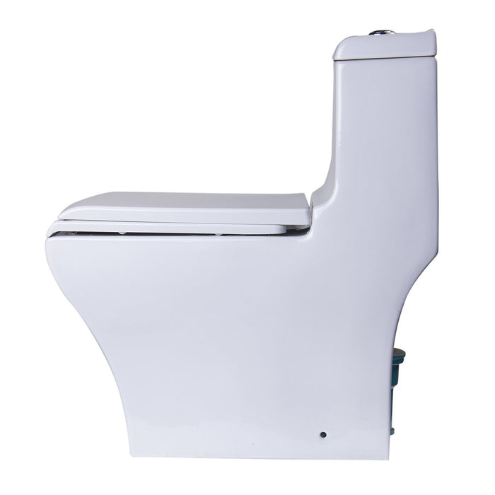 Eago TB356 Dual Flush One Piece High Efficiency Low Flush Ceramic Toilet