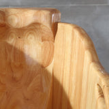 ALFI Brand AB1187 57" Freestanding Rubber Wooden Soaking Bathtub with Headrest