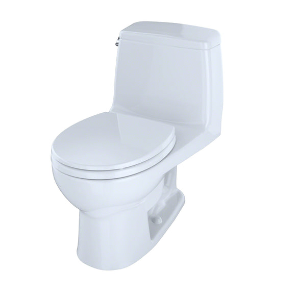 TOTO MS853113E#01 Eco UltraMax One-Piece Round Bowl 1.28 GPF Toilet, Cotton White