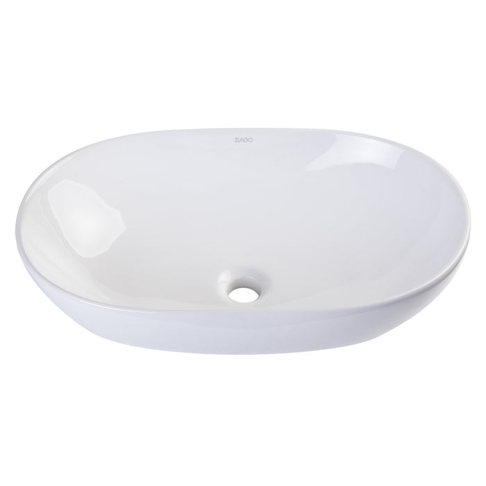 EAGO BA352 23" OVAL CERAMIC ABOVE MOUNT BATHROOM BASIN VESSEL Sink