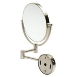 ALFI Brand ABM8WR-BN 8" Round Wall Mounted 5x Magnify Cosmetic Mirror