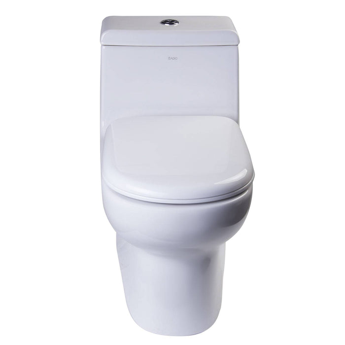 Eago TB351 Dual Flush One Piece High Efficiency Low Flush Ceramic Toilet