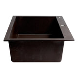 ALFI Brand AB3020DI-C Chocolate 30" Drop-In Granite Composite Kitchen Sink